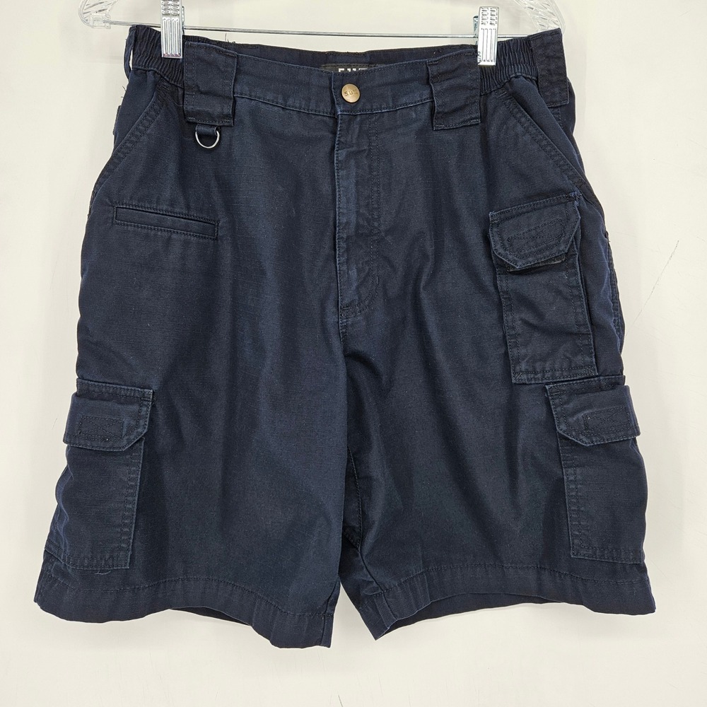 5.11 Tactical Cargo Shorts Mens 34 Ripstop Taclite Blue Workwear Security